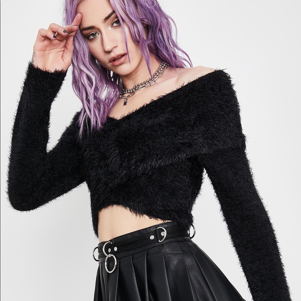 Current Mood Hometown Honey Wrap Sweater